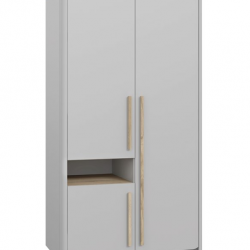 Шкаф гардеробный Forte SURFINIO SFNS721R Серый-дуб Катания