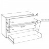 Шкаф-купе 2D Forte BELLEVUE RMRS924E1 Дуб болотный/Дуб черный