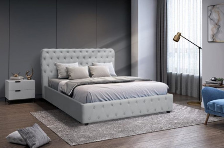 Кровать с подъемным газовым Avn- BELINDA 180 Grey