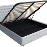 Кровать с подъемным газовым Avn- BELINDA 180 Grey