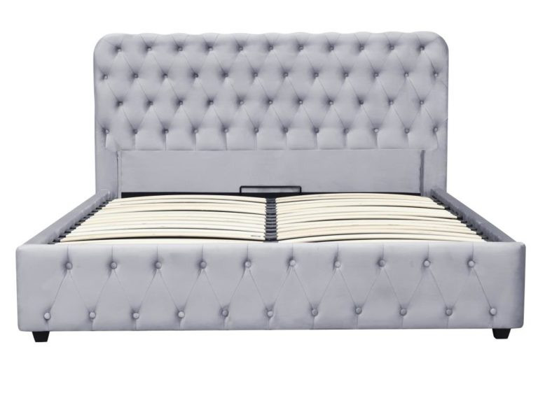 Кровать с подъемным газовым Avn- BELINDA 180 Grey