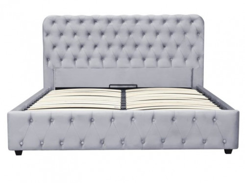Кровать с подъемным газовым Avn- BELINDA 180 Grey