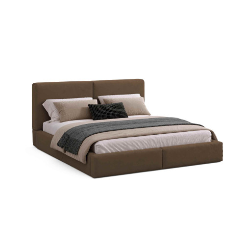 Кровать 2-х спальная VRN-  INSTA 160 * 200 см (бежевый,капучино)