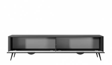 Тумба ТВ большая TOP- Лагуна (Lante) 2Д Черный 