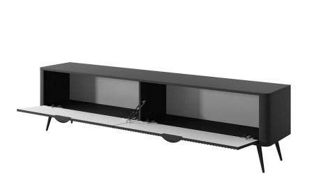 Тумба ТВ большая TOP- Лагуна (Lante) 2Д Черный 