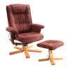 Фото №1 - Кресло массажное IDEA с коричевой подставкой для ног