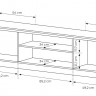 Тумба под TV Perfect Home Torro 3D/200 Дуб кремона
