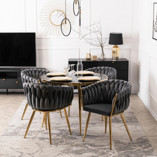 Кресло MEBEL ELITE CAPI серый велюр