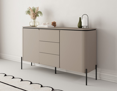 Комод на 2 двери и 3 ящика Helvetia BELLO 24COOB26 (конго)