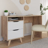 Стол письменный Forte VANKKA VNKB121 (дуб/белый)