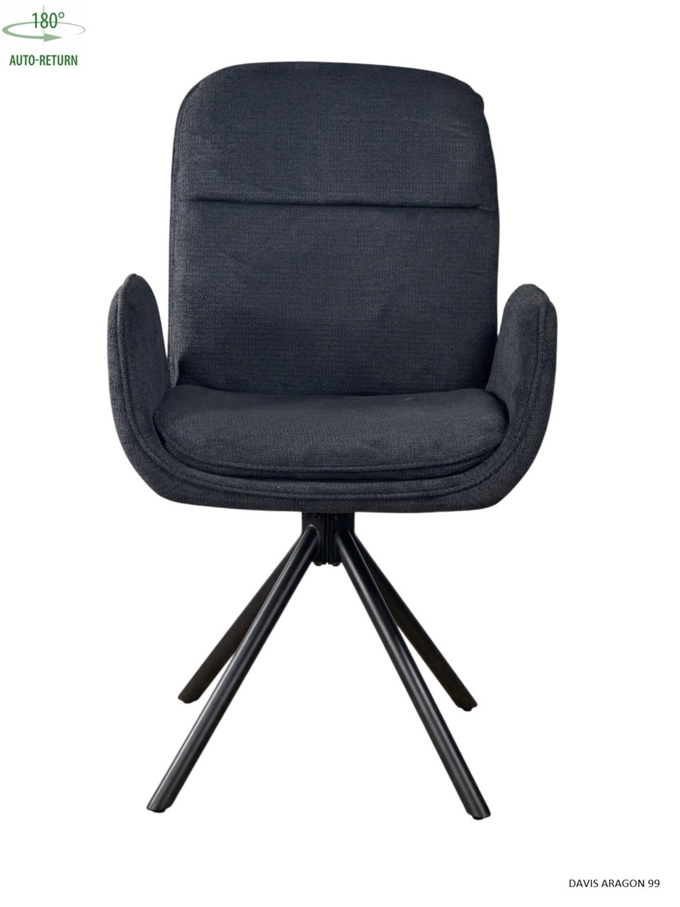 Стул обеденный с автоповоротом INES Perfect (черный)