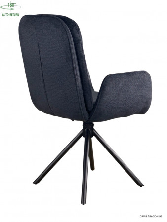 Стул обеденный с автоповоротом INES Perfect (черный)