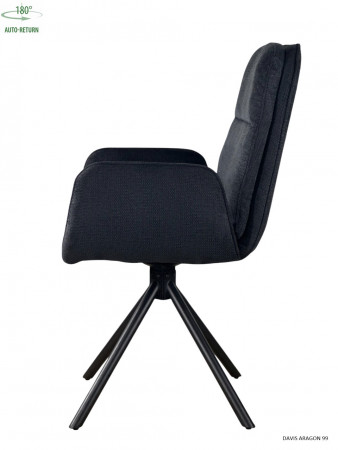Стул обеденный с автоповоротом INES Perfect (черный)