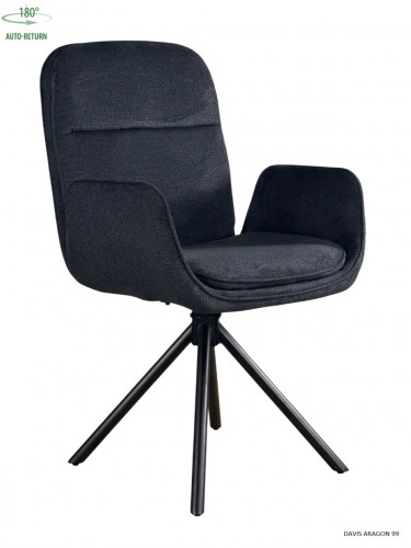 Стул обеденный с автоповоротом INES Perfect (черный)