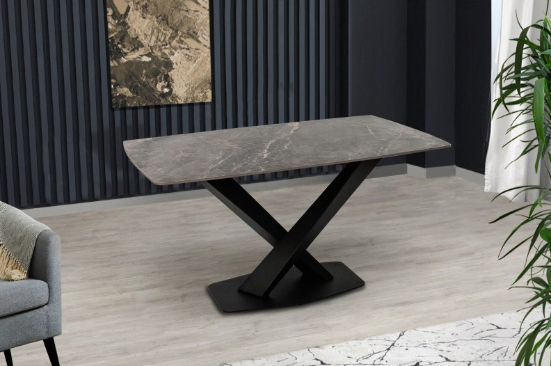 Стол обеденный BIO- Grace Бинго, Армани грей (140х80 см) 