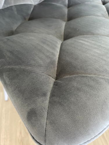 Стул обеденный VTR- N-41 (Темно-серый велюр/ Серый, Черный)  