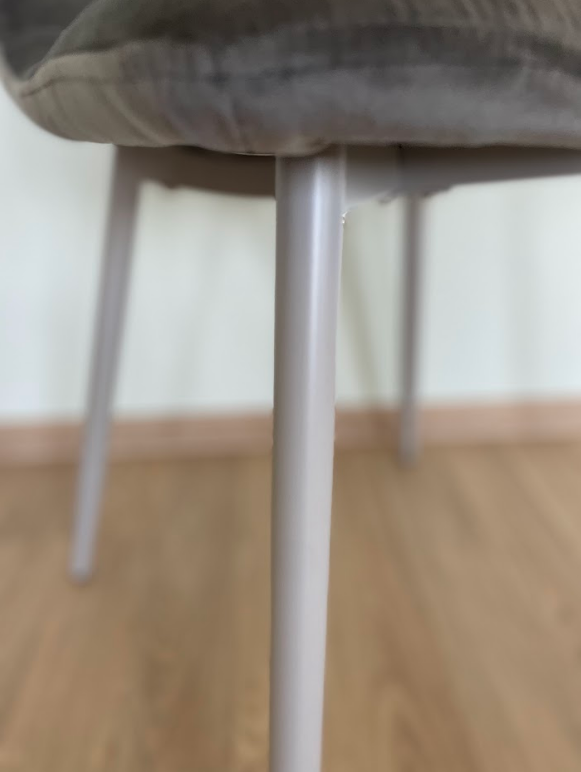 Стул обеденный VTR- N-41 (Темно-серый велюр/ Серый, Черный)  