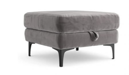 Пуф с нишей Mil- Sent 63x43x43 (черные ножки)