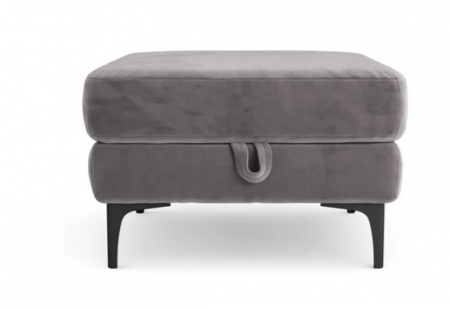 Пуф с нишей Mil- Sent 63x43x43 (черные ножки)