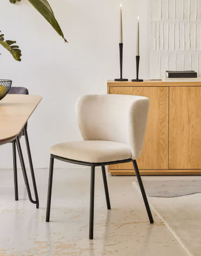 Стул Kave Home CISELIA CC3000KY12 (синель бежевая)