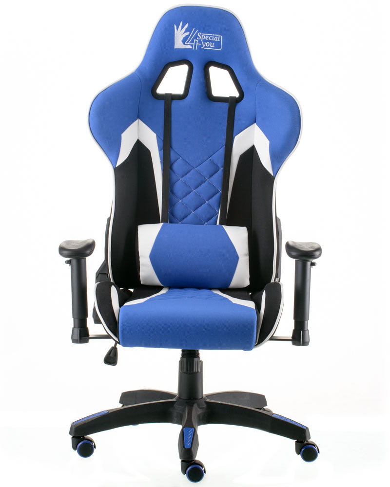 Кресло офисноеTPRO- ExtremeRace 3 black/blue E5647