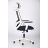 Кресло офисное AMF- Lead White HR (сиденье Нест-01 черная/спинка Сетка HY-100 черная)