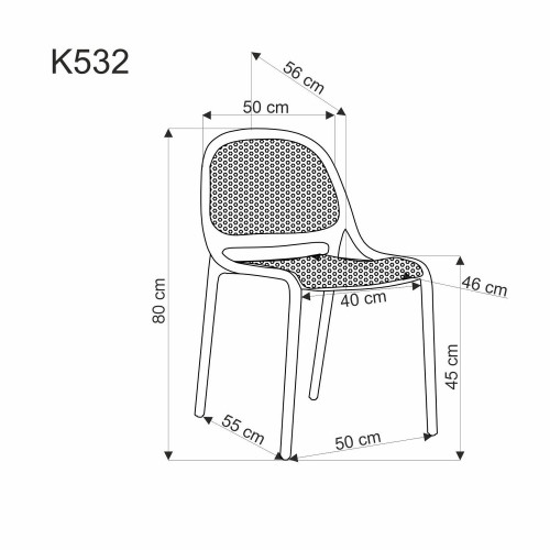 Стул уличный HALMAR K-532