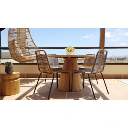 Стул обеденный Kava Home GLENVILLE (черный, коричневый)