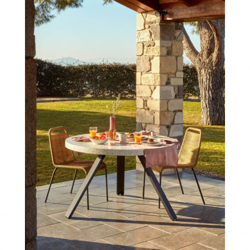 Стул обеденный Kava Home GLENVILLE (черный, коричневый)