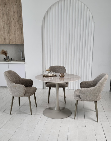 Стол обеденный модерн VTR- T-325 мистик грей / капучино
