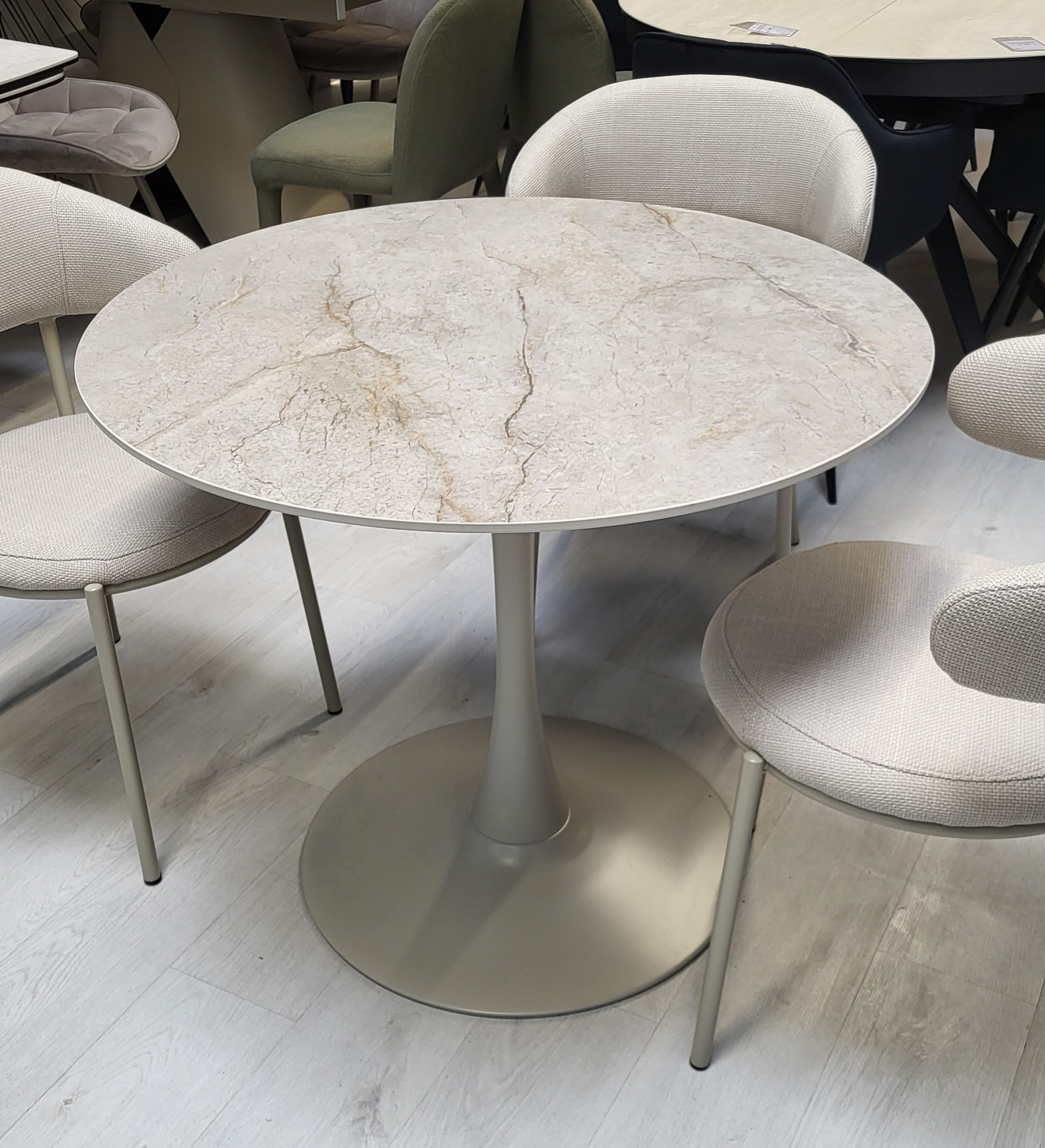 Стол обеденный модерн VTR- T-325 мистик грей / капучино