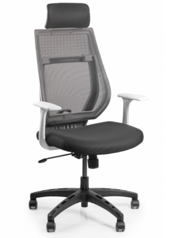 Кресло офисное BRS- Team White/Grey Arm_w WGw-01