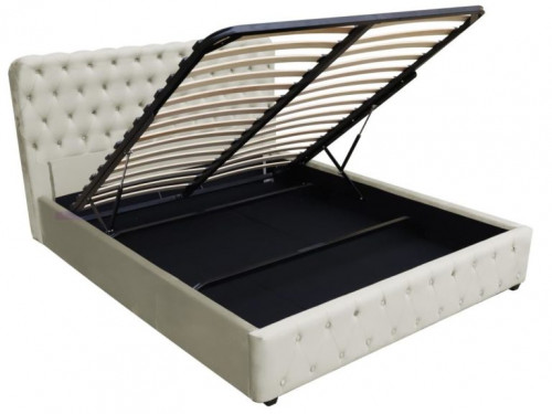 Кровать с подъемным газовым Avn- BELINDA 180 Light Grey