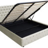 Кровать с подъемным газовым Avn- BELINDA 180 Light Grey
