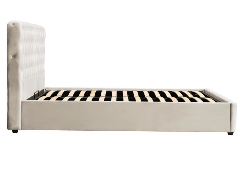 Кровать с подъемным газовым Avn- BELINDA 180 Light Grey