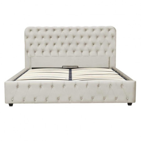 Кровать с подъемным газовым Avn- BELINDA 180 Light Grey