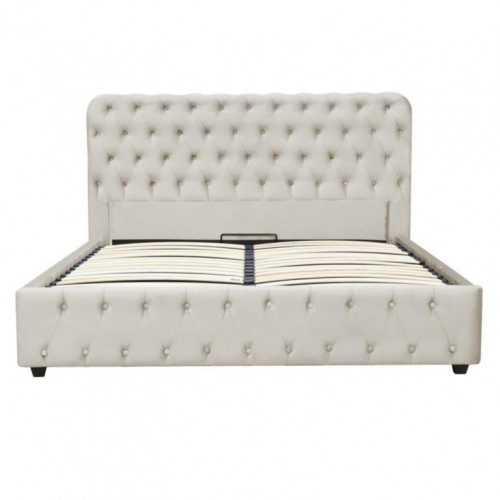 Кровать с подъемным газовым Avn- BELINDA 180 Light Grey
