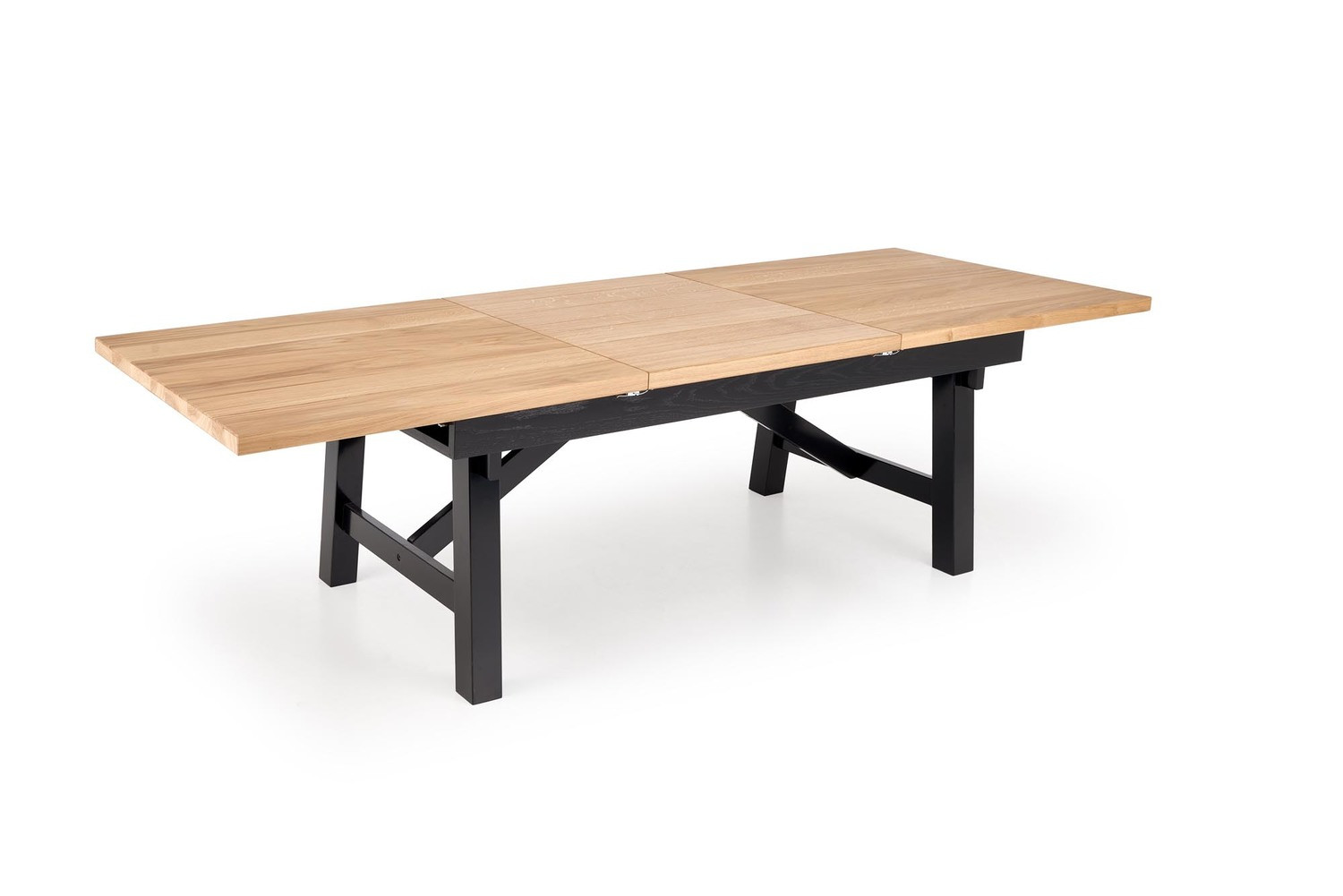 Стол HALMAR FIESTA дуб натуральный-черный