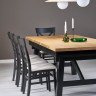 Стол HALMAR FIESTA дуб натуральный-черный