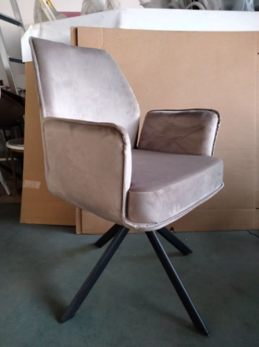 Кресло поворотное AMF-  Leonor вельвет светло-коричневый