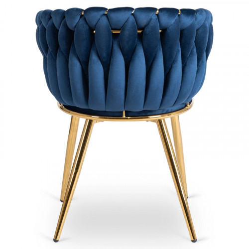 Кресло MEBEL ELITE CAPI темно-синий велюр 
