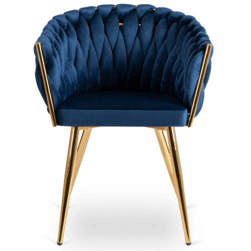 Кресло MEBEL ELITE CAPI темно-синий велюр 