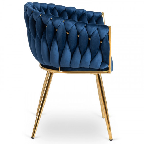 Кресло MEBEL ELITE CAPI темно-синий велюр 