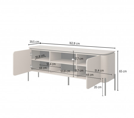 Тумба под телевизор Helvetia BELLO 24COOB40 (конго)