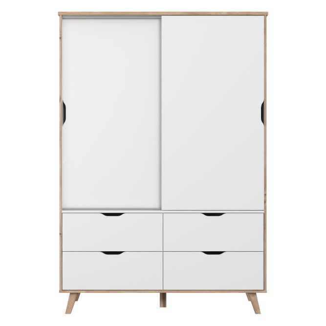 Шкаф-купе Forte VANKKA VNKS821 (дуб/белый)