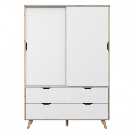 Шкаф-купе Forte VANKKA VNKS821 (дуб/белый)