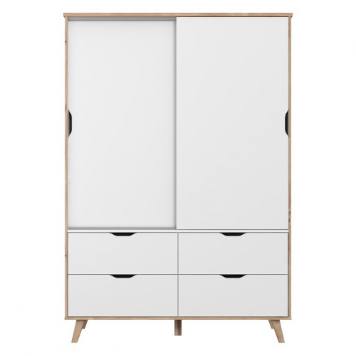 Шкаф-купе Forte VANKKA VNKS821 (дуб/белый)