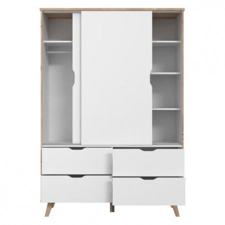 Шкаф-купе Forte VANKKA VNKS821 (дуб/белый)
