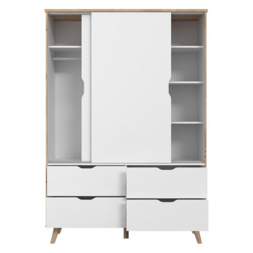 Шкаф-купе Forte VANKKA VNKS821 (дуб/белый)