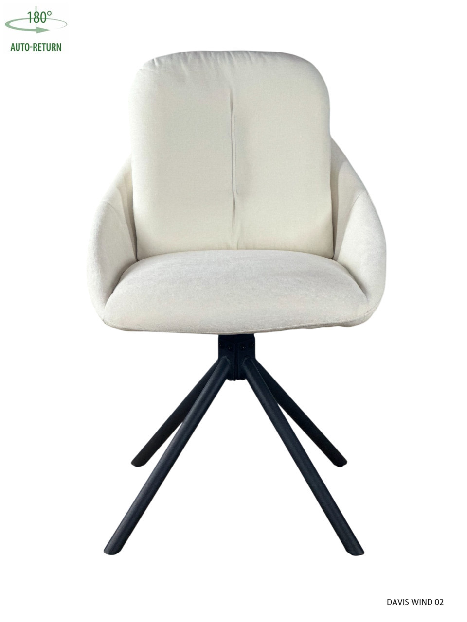 Стул обеденный с автоповоротом ISLA Perfect (бежевый/черный)